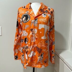Tennessee Vols Pajama Top Football Smokey Peyton Manning Orange White Vols